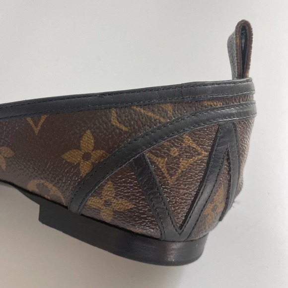 Louis Vuitton Womens 39 Monogram Revival Ballet Flat Ballerina Slip On AUTHENTIC - Picture 13 of 16